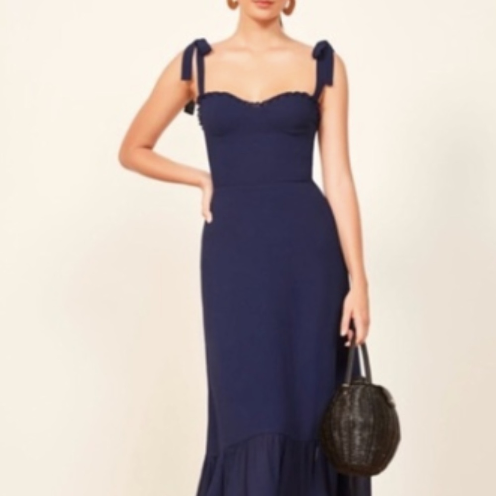 NWT Reformation Navy Nikita Dress 2